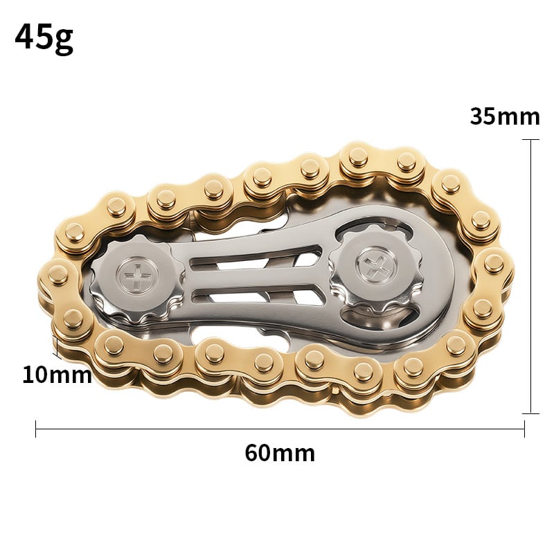 ⚙️ The Ultimate Mechanical Fidget: Bike Chain Sprocket Spinner for Focus & Stress Relief