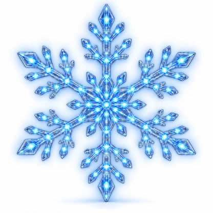 ❄️ Christmas LED Snowflake Wall Lights Set