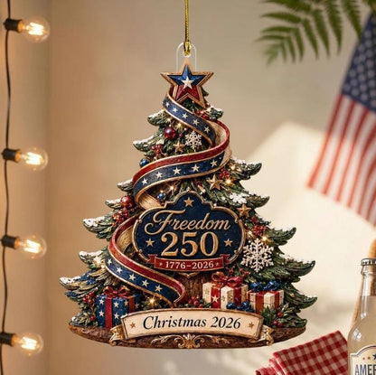 USA 250th Anniversary Christmas Ornament
