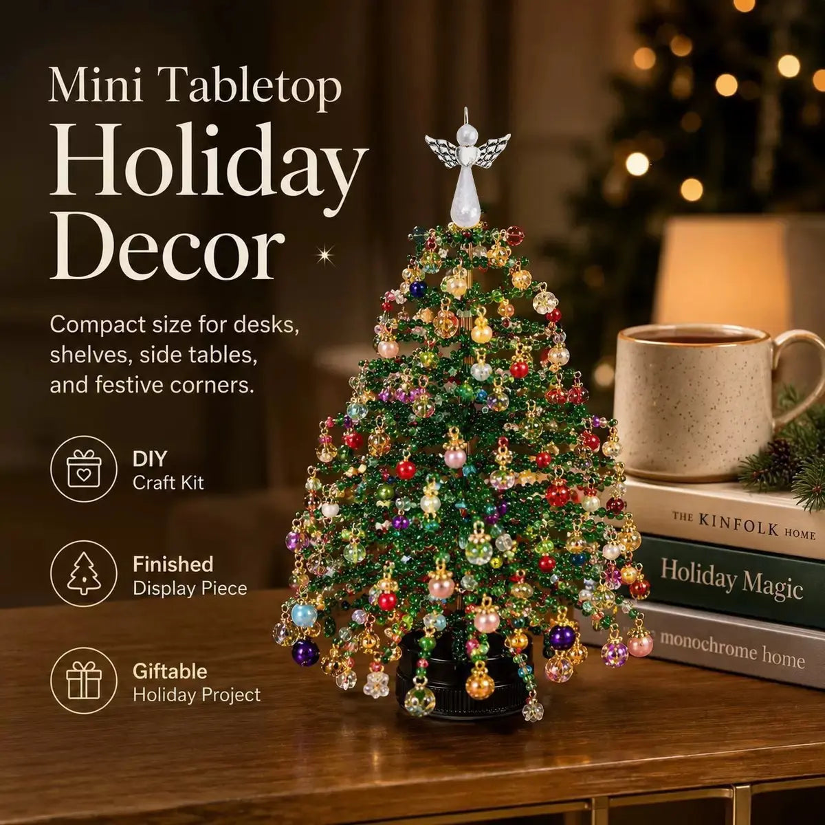DIY Crystal Beaded Christmas & Halloween Tree Kit