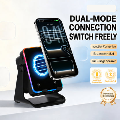 3-in-1 Smart Sensor Bluetooth Speaker Phone Stand & Power Bank