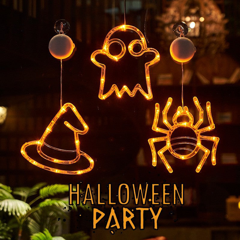 Halloween LED Suction Cup Lights – Spooky Window Decorations