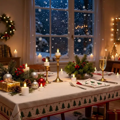 Rechargeable LED Tealight Candles with Remote, Timer & Charging Station