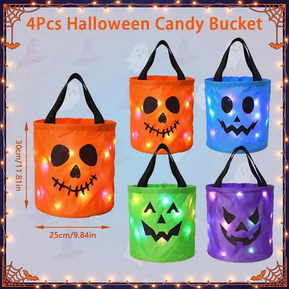 LED Halloween Trick-or-Treat Bags