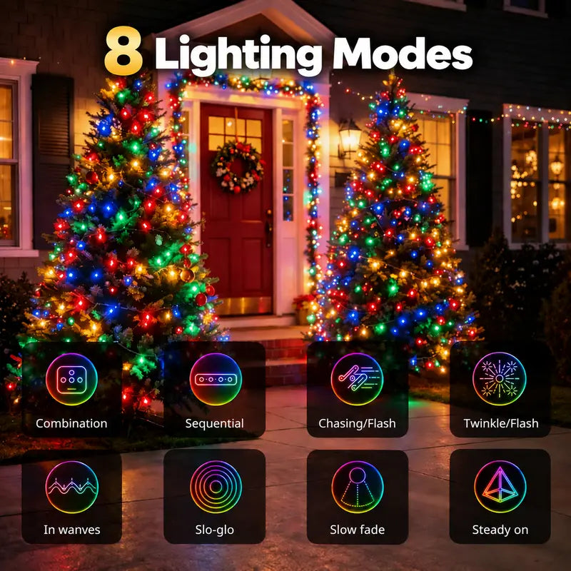 Fairy String Lights, 8 Modes, Timer, Remote - Christmas & Party Decor