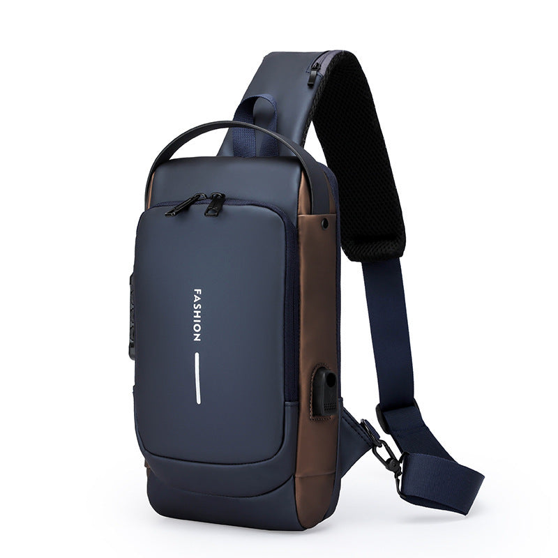 Unisex Crossbody Sling Bag with USB Charging Port