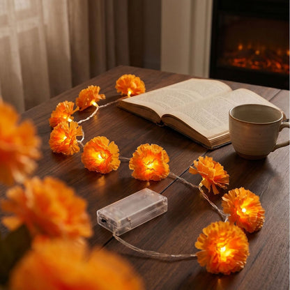 Day of the Dead Marigold LED String Lights-1.5M/3M