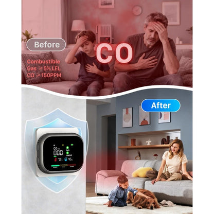 6-in-1 Battery Rotable Air Safety Monitor