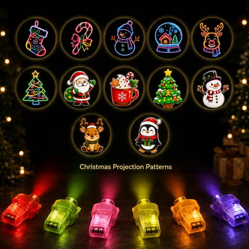 Halloween & Christmas LED Finger Projector Rings
