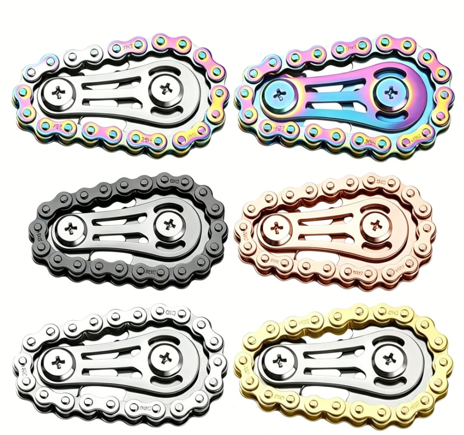 ⚙️ The Ultimate Mechanical Fidget: Bike Chain Sprocket Spinner for Focus & Stress Relief