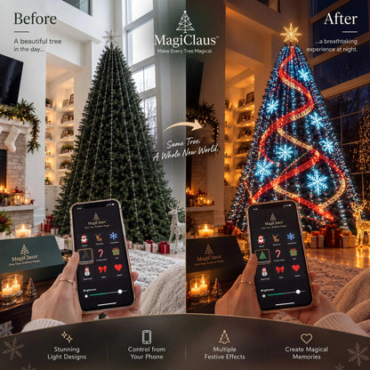 🔥SALE 🎄Smart Animated Christmas Tree Lights – App-Controlled LED Effects