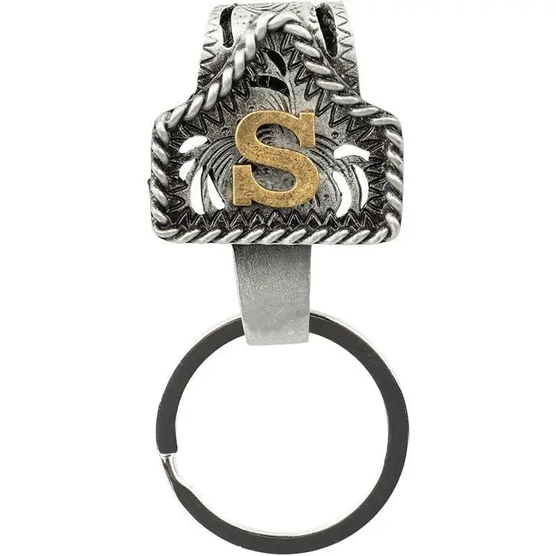 Personalized Western Cow Tag Keychain