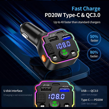 Bluetooth FM Car Adapter
