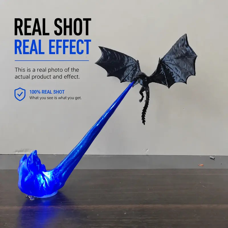 3D Printed Dragon Flame Book Nook with Light