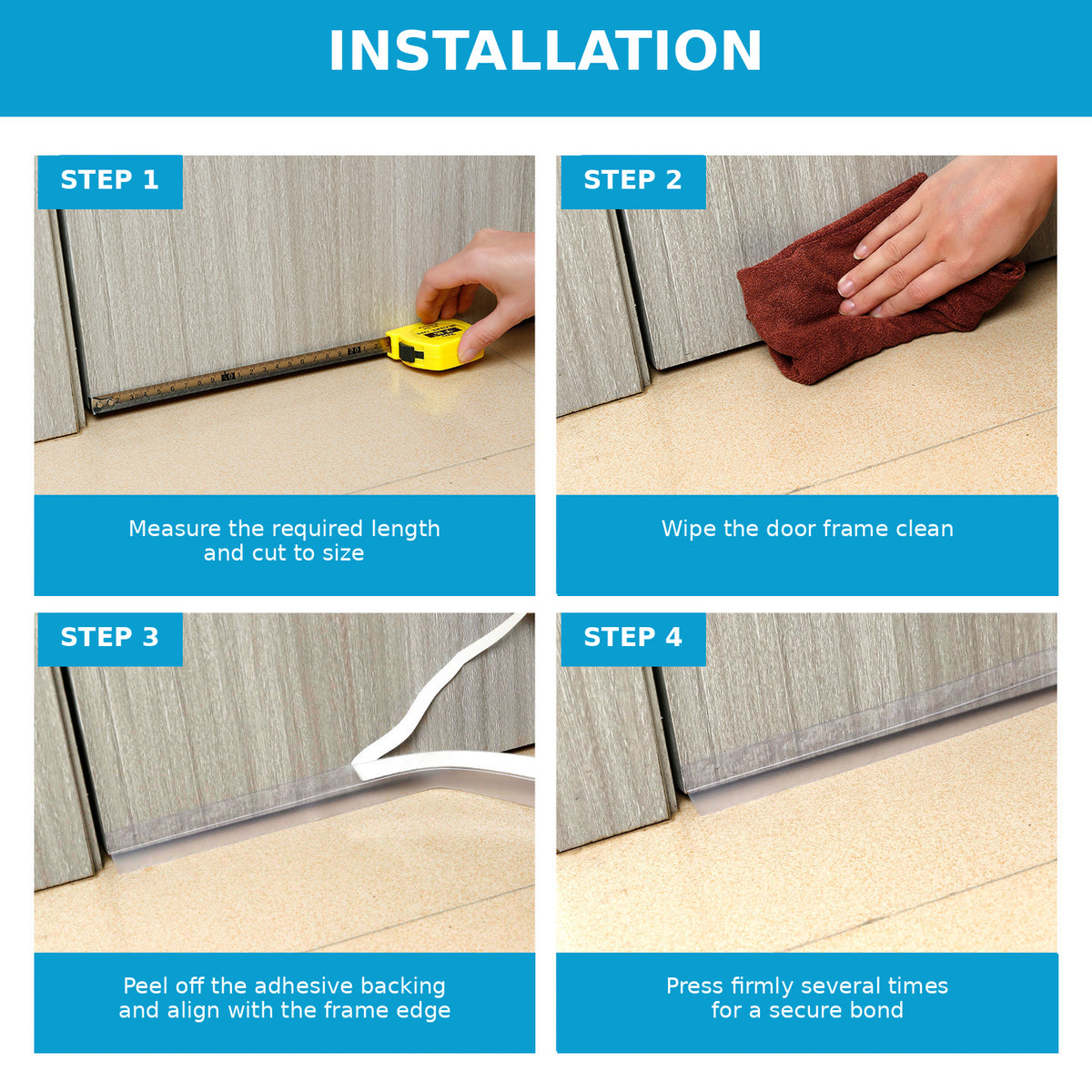 Anti-Draft Adhesive Instant Insulati on Seal Tape