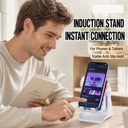 3-in-1 Smart Sensor Bluetooth Speaker Phone Stand & Power Bank