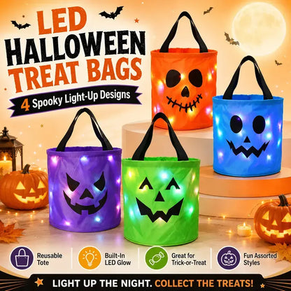 LED Halloween Trick-or-Treat Bags