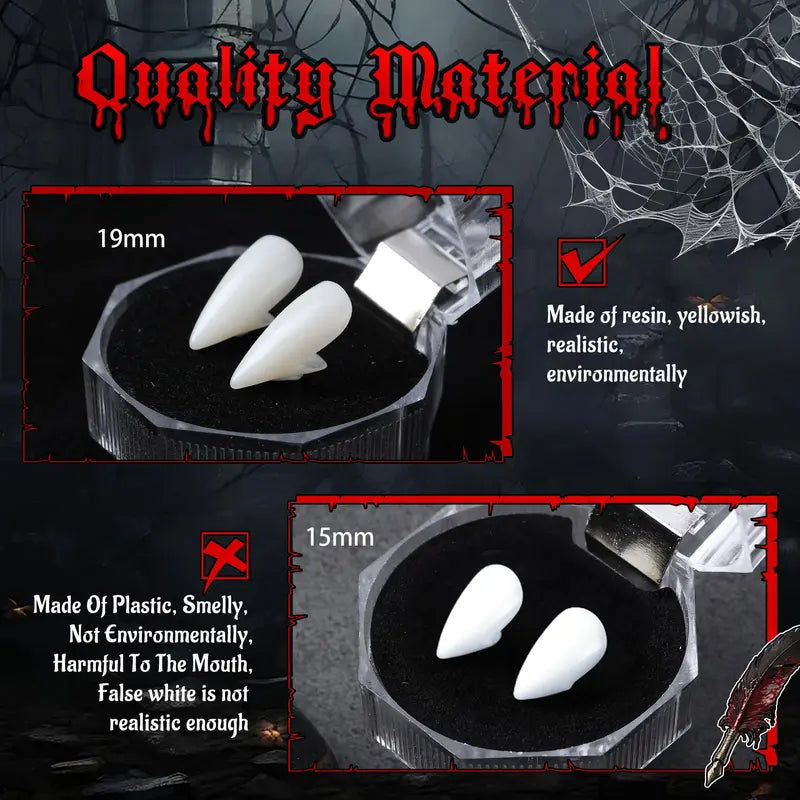 🦷Halloween Vampire Fangs & Elf Ears Set🧛‍♀️