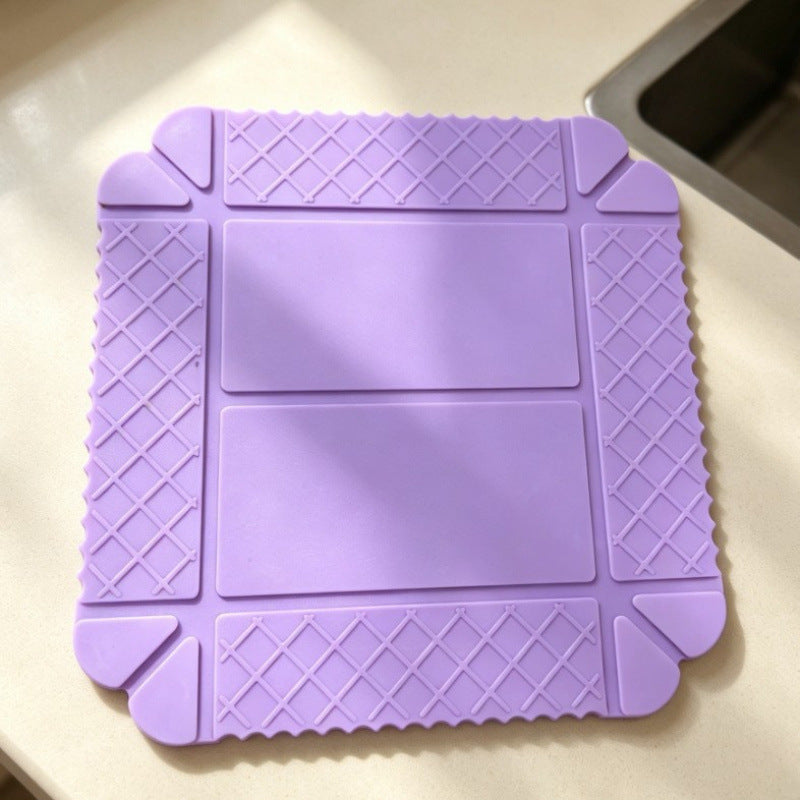 ✨ 3-in-1 Magnetic Silicone Trivet, Cutting Board & Foldable Serving Tray
