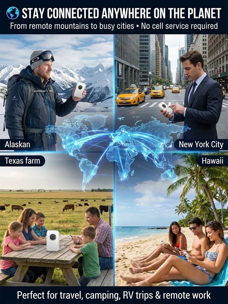 [Global Coverage, Free for Life] Boundless Portable WiFi