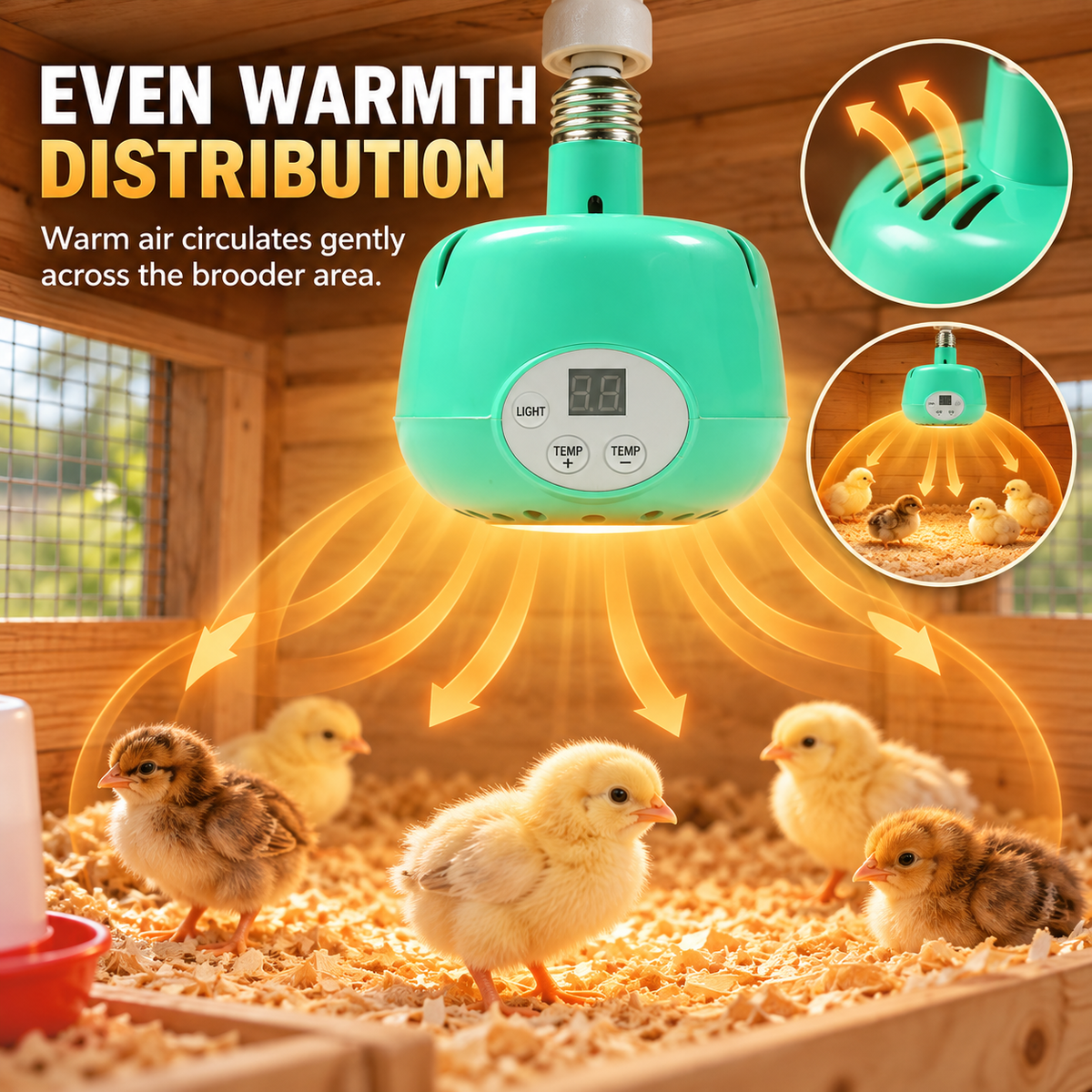 🐥Limited Time 50% OFF! 🌡️Smart Temperature Control Brooder Heater✨