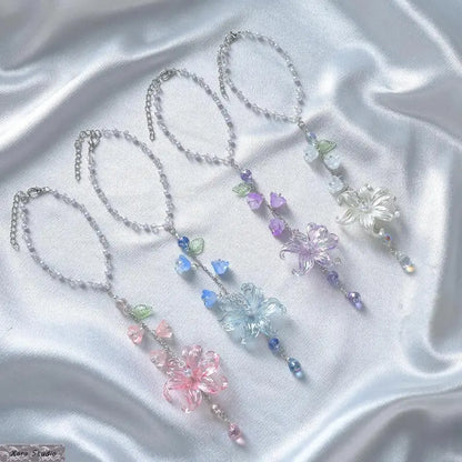 Lily of the Valley Crystal Suncatcher Car Charm
