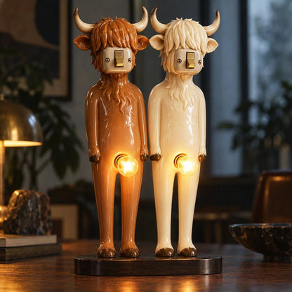 💯 💡Retro Companions Oddity Lamp – Weirdly Charming Light