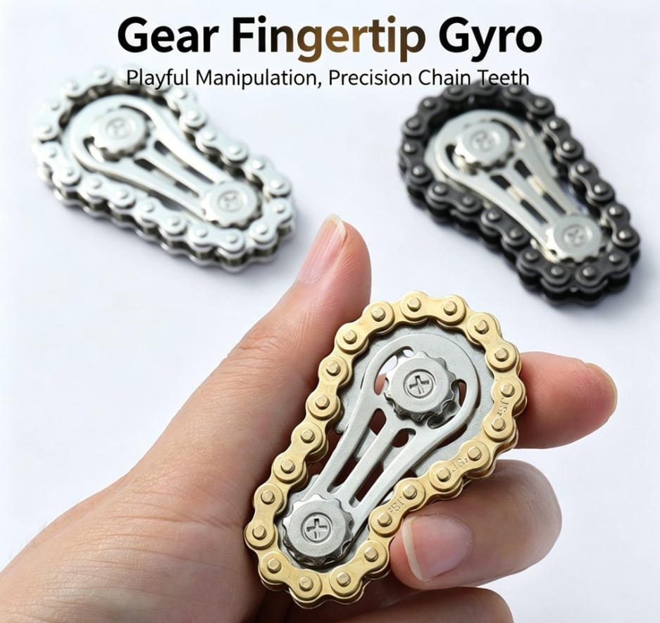 ⚙️ The Ultimate Mechanical Fidget: Bike Chain Sprocket Spinner for Focus & Stress Relief