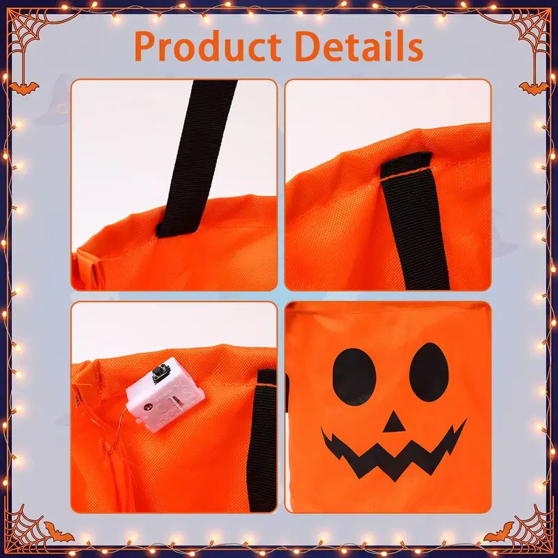 LED Halloween Trick-or-Treat Bags