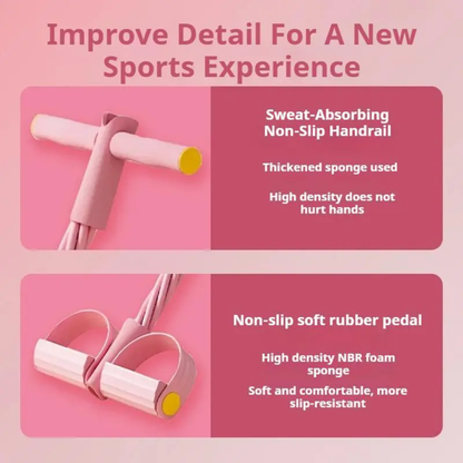Portable Pedal Resistance Band Trainer