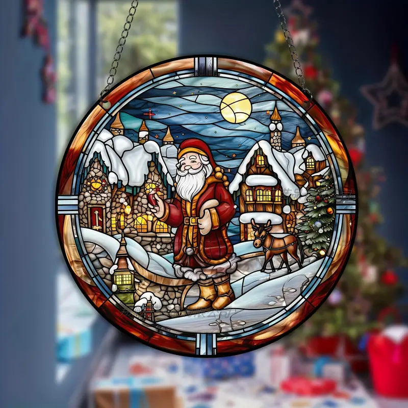 "Santa's Sassy Salute" Christmas Ornament