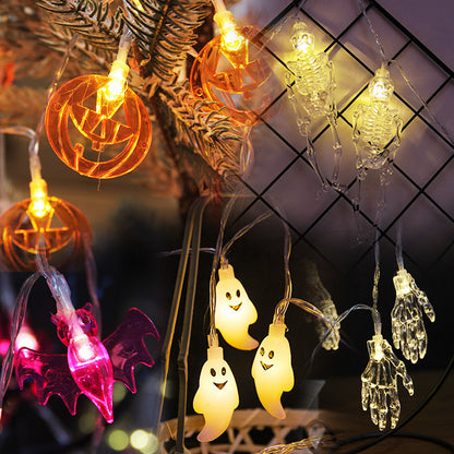 Halloween LED String Lights – Mummy, Pumpkin & Ghost Decorations
