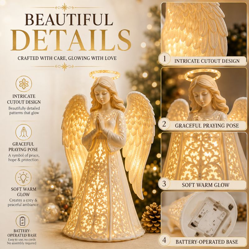 50% OFF✨Angel Christmas Guardian Light – A Symbol of Hope, Love & Protection