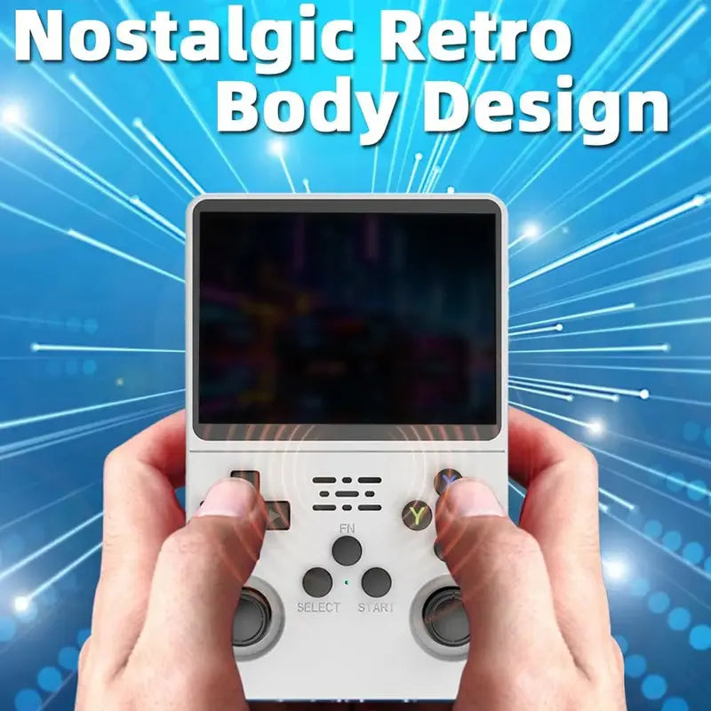 R36S Retro Handheld Game Console with 3.5″ IPS Screen & 64GB Card