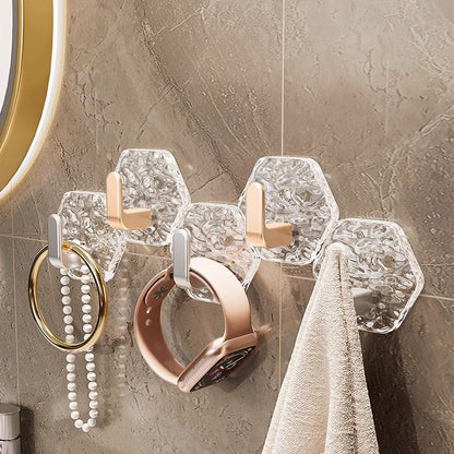 Heavy-Duty Self-Adhesive Ripple Hooks – Waterproof No-Drill