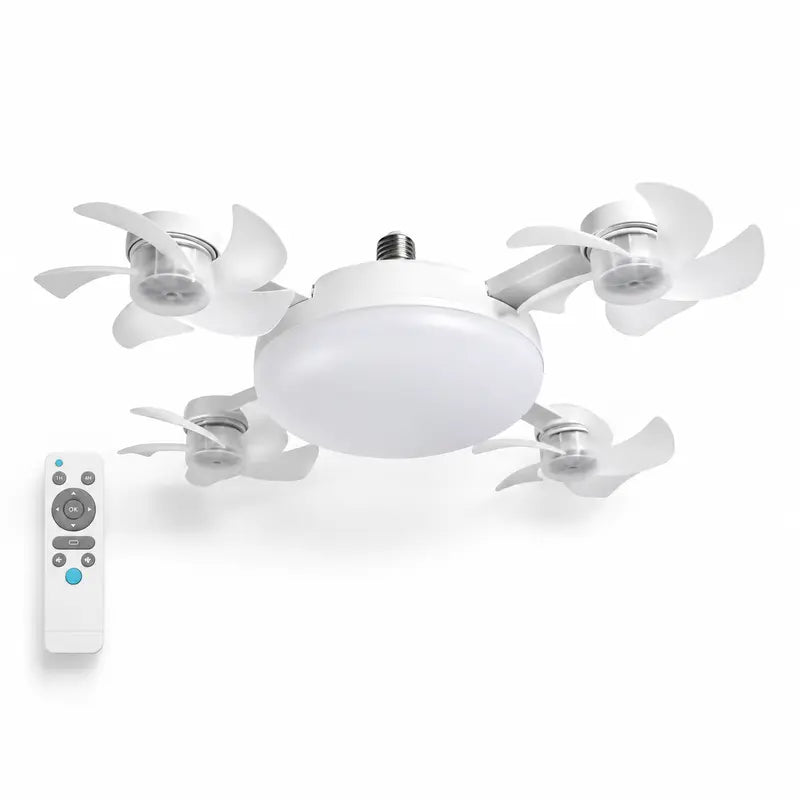 Foldable LED Ceiling Fan Light with Remote