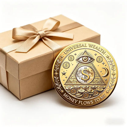⏰65% OFF💥3D All-Seeing Eye Prosperity Coin – Wealth & Good Luck Charm