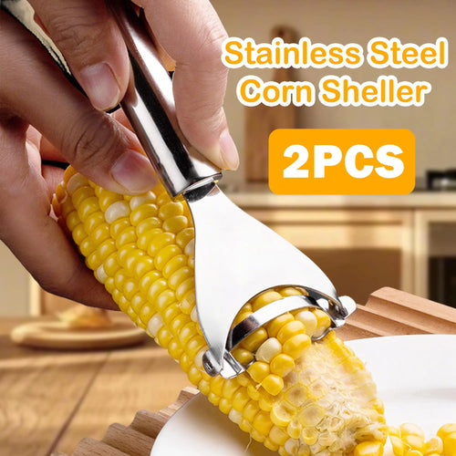 2PCS Corn Peeler with Steel Blade