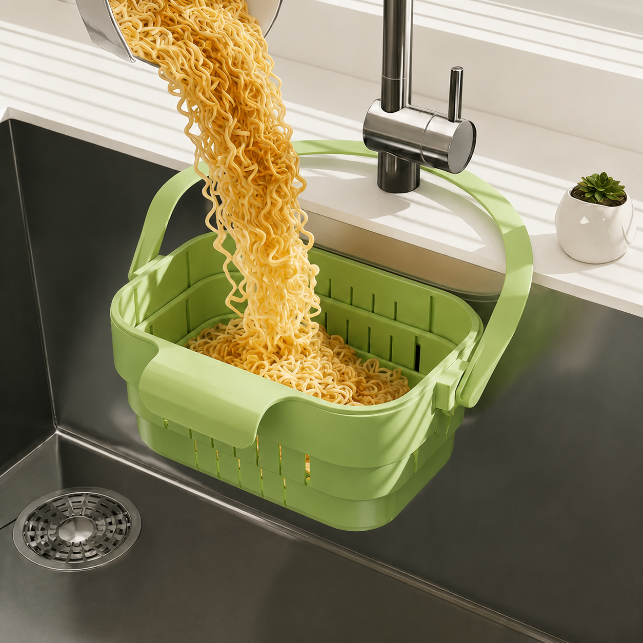 Foldable Hanging Kitchen Sink Drain Basket