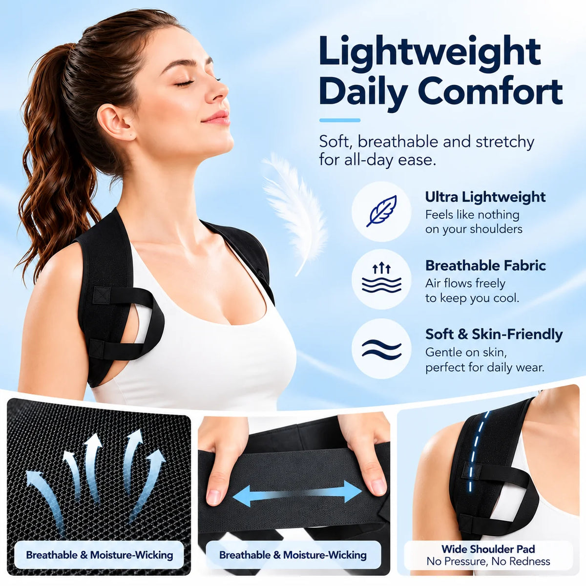 Posture Support Shoulder Straps