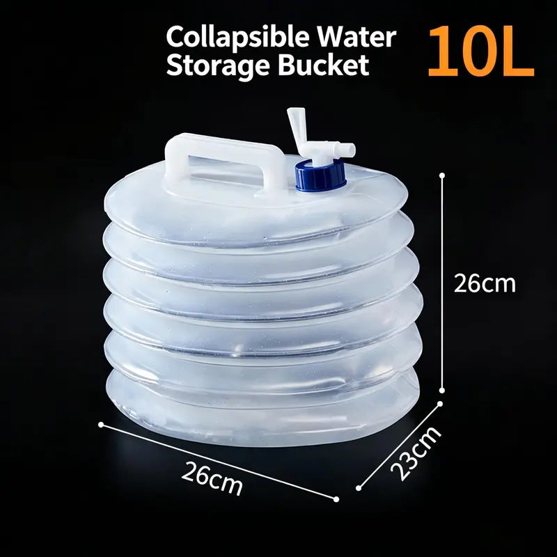 Collapsible Water Bucket | Foldable Portable Bucket with Handle