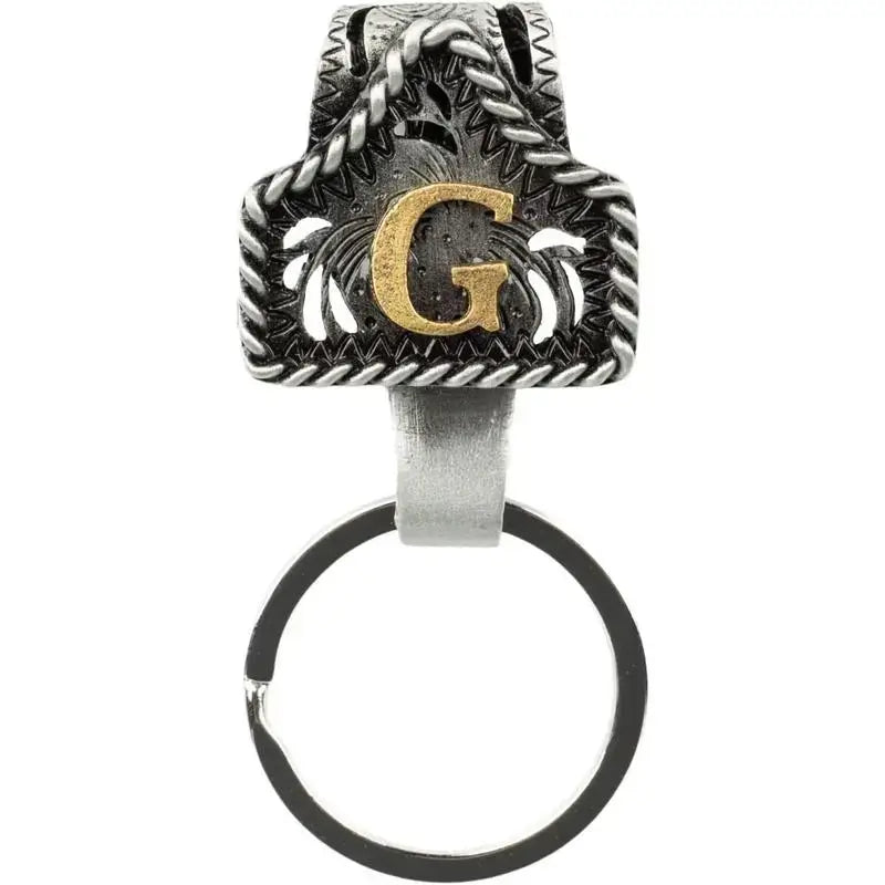 Personalized Western Cow Tag Keychain