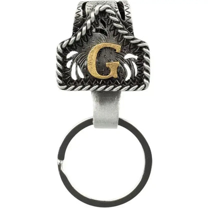 Personalized Western Cow Tag Keychain