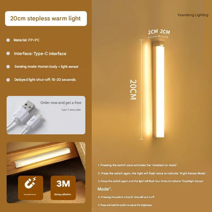 🔥💡 Punch-free Smart Sensor Magnetic Rechargeable LED Lights