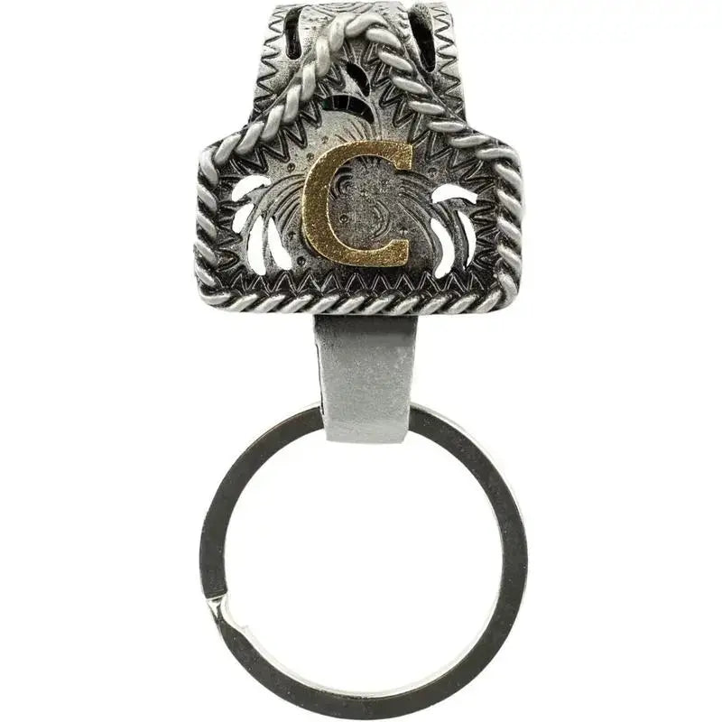 Personalized Western Cow Tag Keychain
