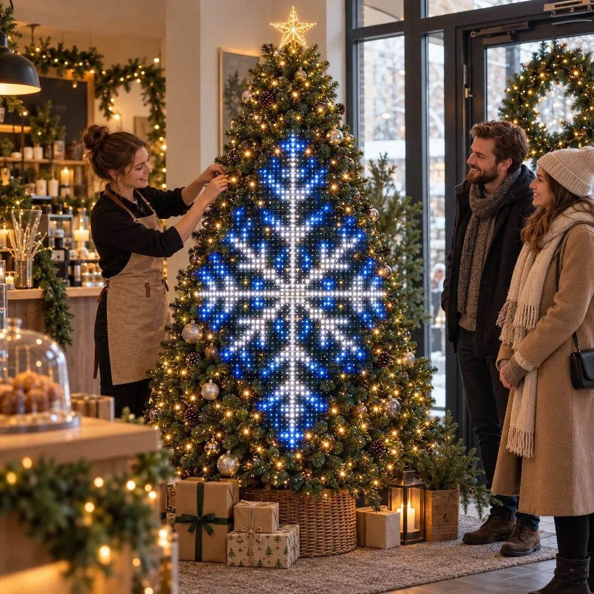 🔥SALE 🎄Smart Animated Christmas Tree Lights – App-Controlled LED Effects
