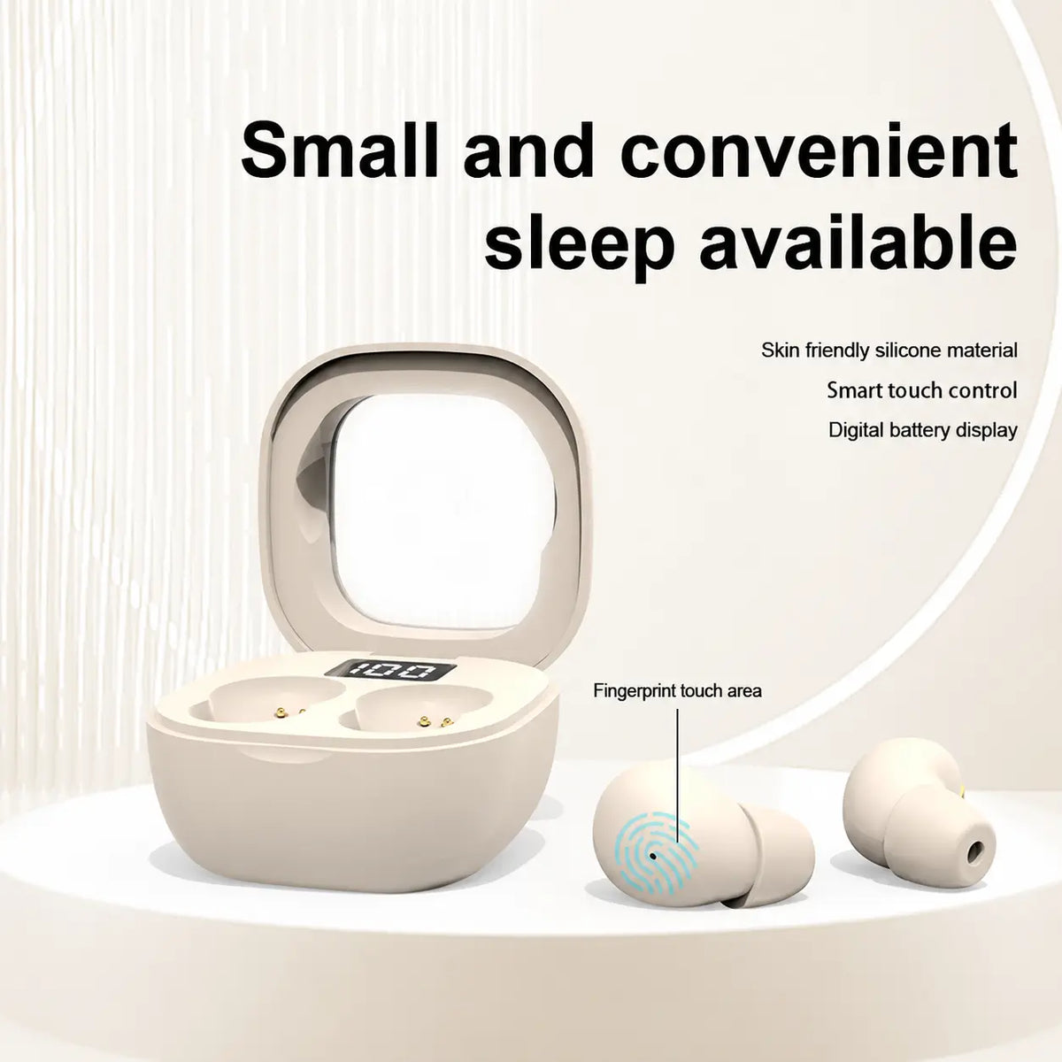 Invisible Sleep Earbuds for Side Sleepers – Ultra-Light Wireless Earbuds