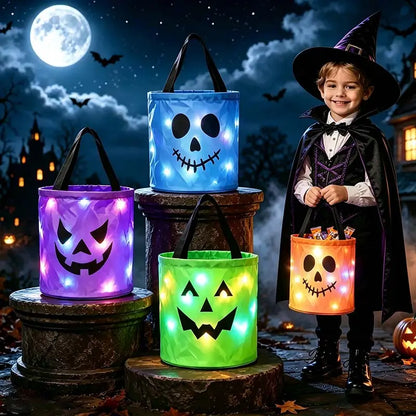 LED Halloween Trick-or-Treat Bags