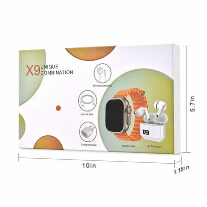 X9 Smartwatch & Wireless Earbuds Gift Set