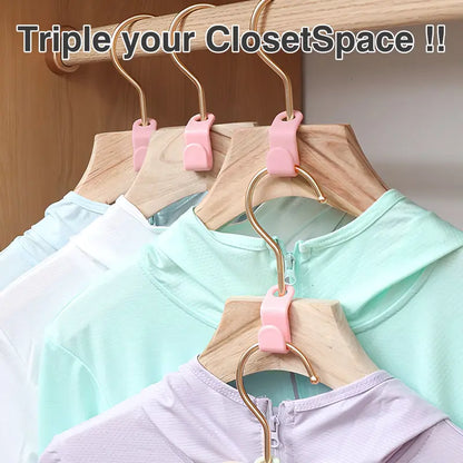 Space Saving Hangers Connector Hooks 20 Counts